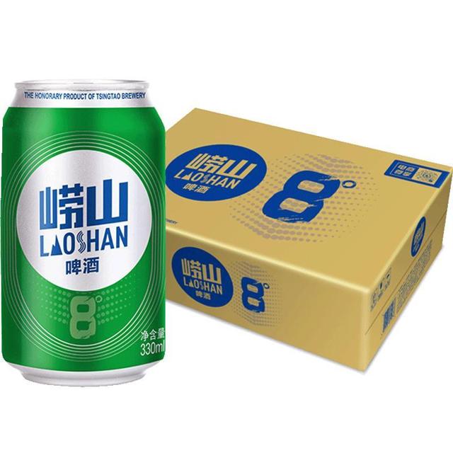 88VIP：青岛啤酒 崂山8度 330ml*24罐