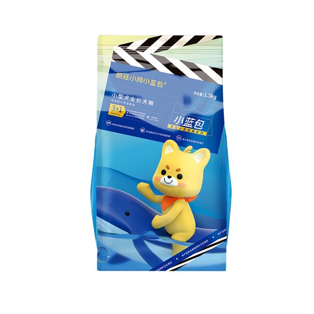 疯狂小狗 疯狂的小狗 经典系列 鸡肉鱼油小型犬全阶段狗粮 1.5kg 