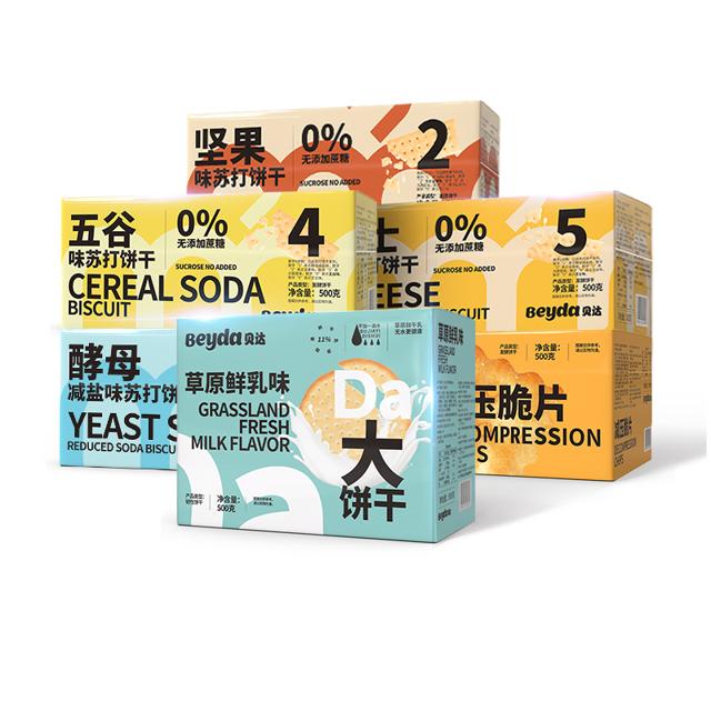 Breda 贝达 减盐味苏打饼干 500g*1箱