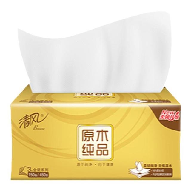 Breeze 清风 原木纯品金装系列 抽纸