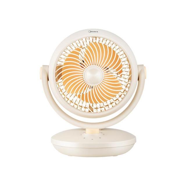 美的（Midea） 电风扇家用小型桌面台式涡轮对流3D立体风空气循环扇18AD