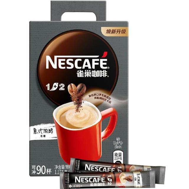 Nestlé 雀巢 咖啡1+2特浓速溶咖啡 90条（赠5条15g咖啡）