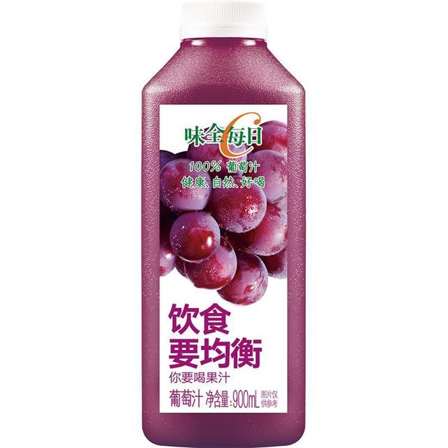 88VIP：WEICHUAN 味全 每日C葡萄汁 900ml