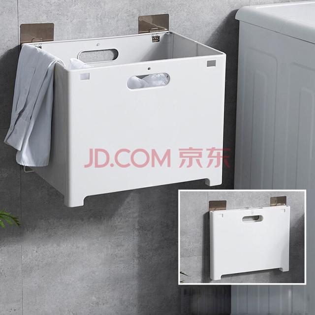 优斯哲 浴室壁挂式可折叠脏衣篮