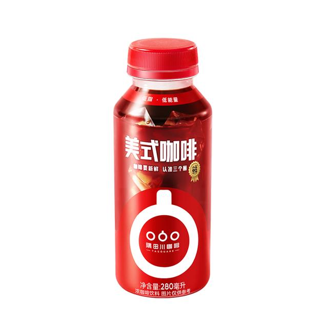 隅田川咖啡 隅田川即饮咖啡美式风味低脂黑咖啡饮料 280ML*3瓶
