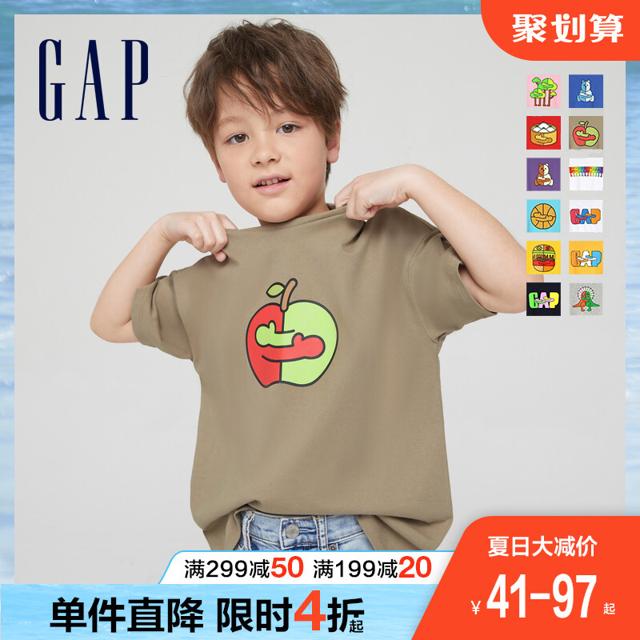 88VIP：Gap 盖璞 儿童印花短袖T恤