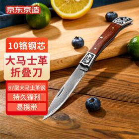 京东京造 JZ-DQ009 67层大马士革折叠水果刀