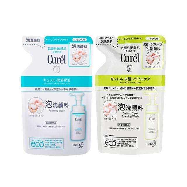 Curél 珂润 Curel/珂润洗面奶保湿洁面补充替换装130g泡沫氨基酸洁面乳洗面乳