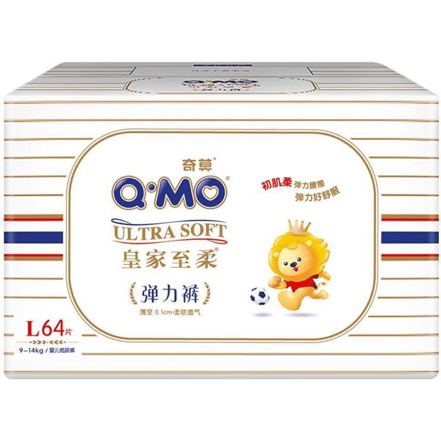 88VIP：Q·MO 奇莫 皇家至柔系列 婴儿拉拉裤 L64片