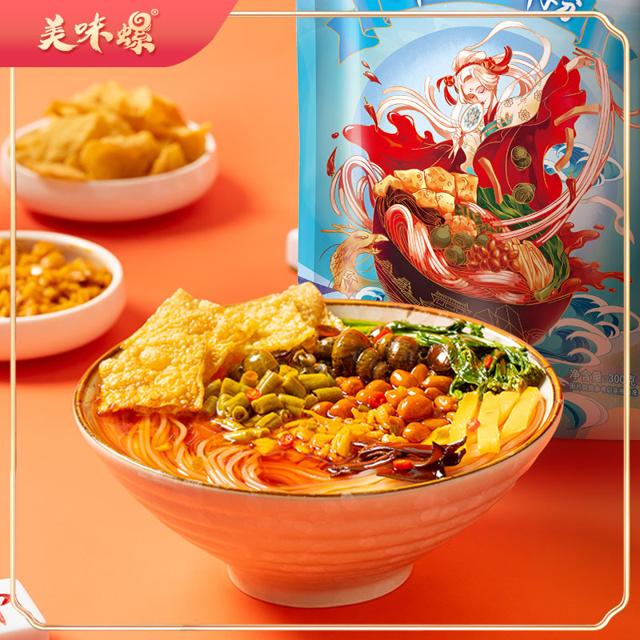 美味螺 柳州正宗螺蛳粉广西特产300g*3袋