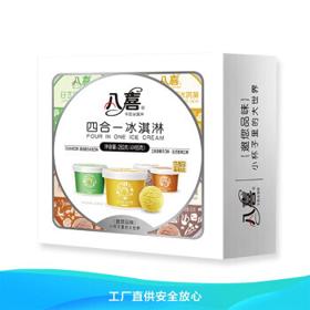 BAXY 八喜 冰淇淋 混合口味 65g*4杯 组合装 家庭装 碗装