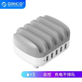 ORICO 奥睿科 DUK-5P-WH 五口USB插座 40w 白色