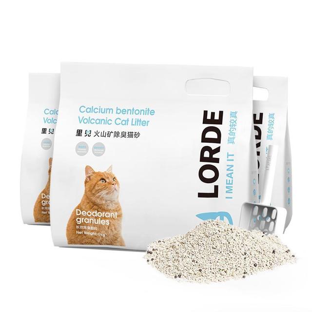 LORDE 里兜 膨润土猫砂除臭矿砂6kg*3袋36斤