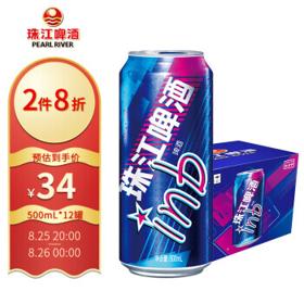 珠江啤酒 inb啤酒 500ml*12罐