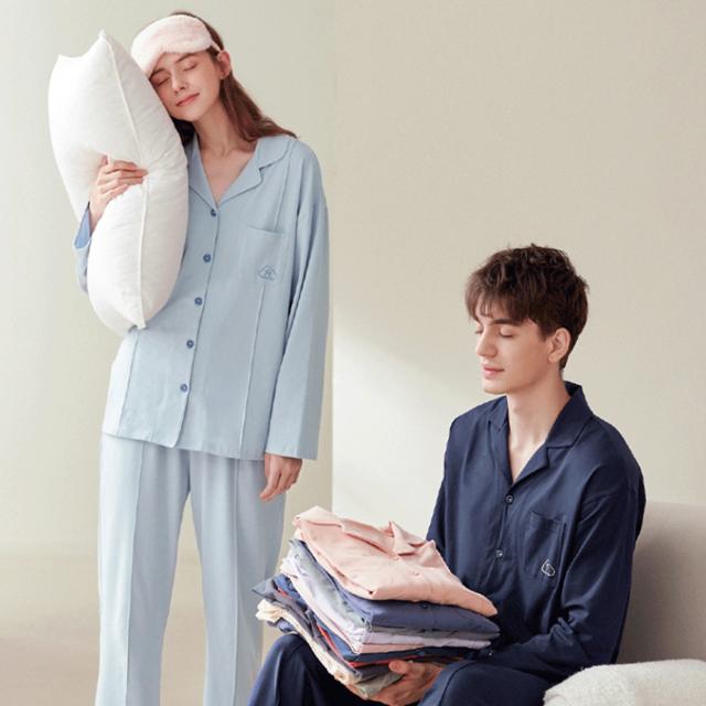 芬腾春秋款纯棉家居服套装