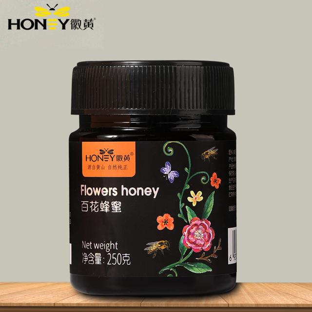 可用签到红包 徽黄正宗农家百花土蜂蜜250g