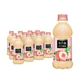 Fanta 芬达 美汁源 Minute Maid 汁汁桃桃 桃汁饮料 300ml*12瓶 整箱装 可口可乐出品 新老包装随机发货