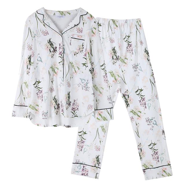 JOYmom 乔妮雅 月子服夏季薄纯棉孕妇睡衣女家居服套装透气6月份产后哺乳喂奶衣