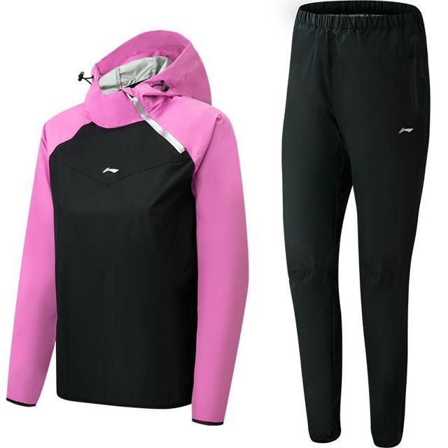LI-NING 李宁 正品暴汗服女套装爆汗健身服跑步发汗衣出汗裤运动服女春夏季