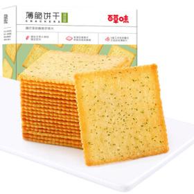 Be&Cheery 百草味 零食早餐 薄脆饼干 海苔味 308g