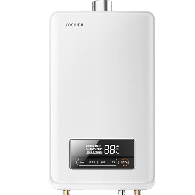 TOSHIBA 东芝 燃气热水器天然气13升家用恒温冷热水强排式热水器
