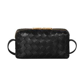PLUS会员：BOTTEGA VENETA 女士羊皮编织斜挎包 609407VCPP58648