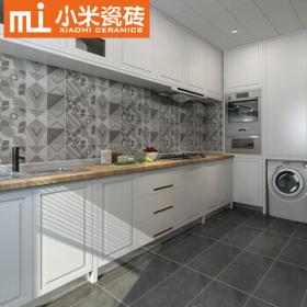 小米瓷砖 中板仿古砖灰色墙砖北欧水泥厨房卫生间阳台地砖 火山灰 F36062H(300X600)