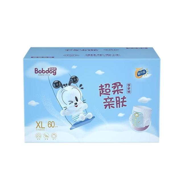 88VIP：BoBDoG 巴布豆 超柔亲肤系列 宝宝拉拉裤 XL60片