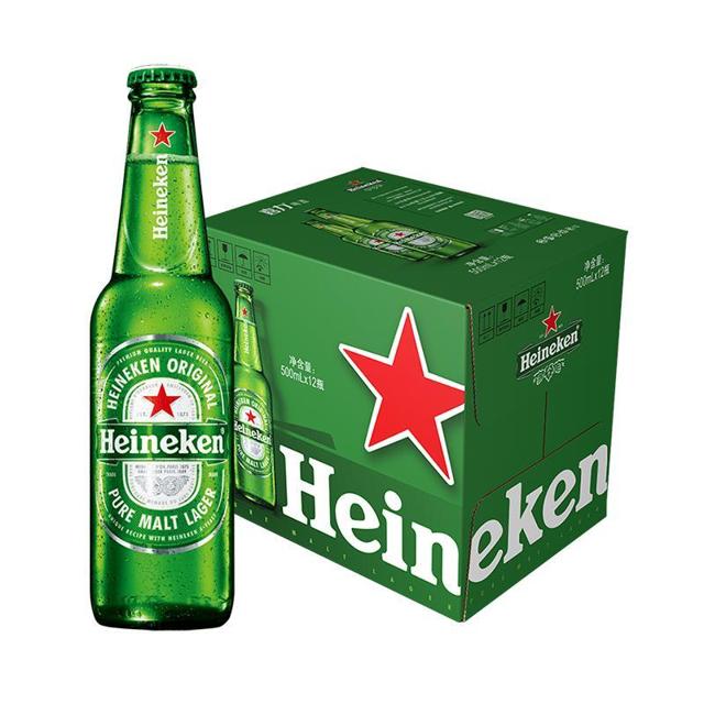 88VIP：Heineken 喜力 大瓶装啤酒 500ml*12瓶