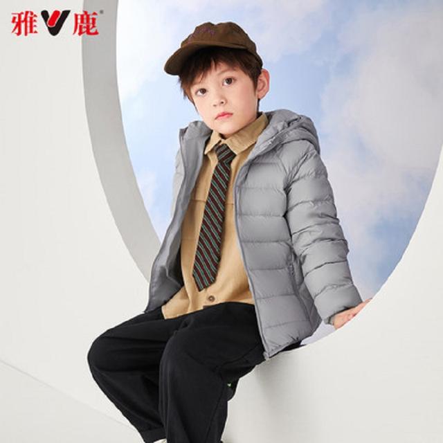 全尺码一个价 雅鹿儿童轻薄羽绒服新款