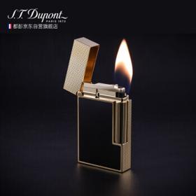 S.T.Dupont 都彭 法国都彭 都彭打火机 LIGNE2 CLING 经典朗声系列开盖式充气打火机 哑光黑 /黄金 C16601 礼物男