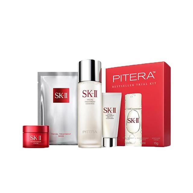 SK-II 护肤套装（神仙水75ml+大红瓶面霜15g+洁面乳20ml+前男友面膜1片）