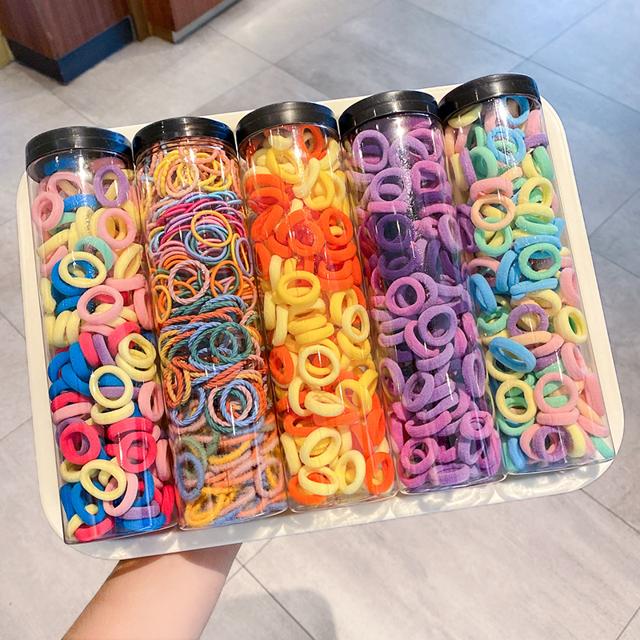 珠柚 小号儿童不伤发皮筋宝宝扎发毛巾圈弹性好韩国女童扎啾啾头绳可爱