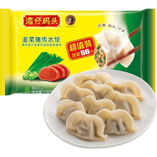 88VIP：湾仔码头 韭菜猪肉水饺 1320g