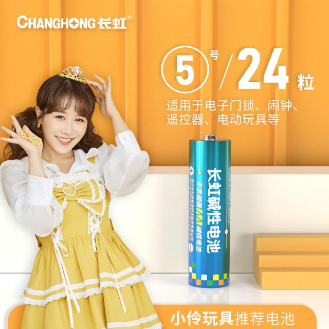CHANGHONG 长虹 5号/7号 碱性干电池 24粒