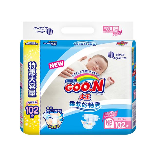 88VIP：GOO.N 大王 婴儿纸尿裤 NB102片
