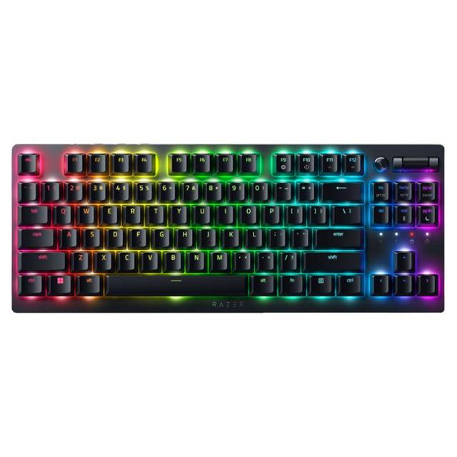 RAZER 雷蛇 噬魂金蝎V2 无线竞技版 双模机械键盘（线型光学矮轴、87键、单键RGB灯效）
