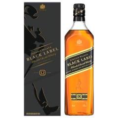 英国原产 尊尼获加 12年陈酿 黑牌黑方苏格兰威士忌 1L礼盒装