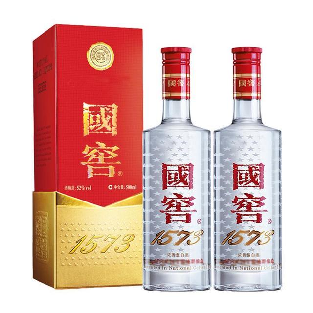 88VIP：国窖1573 52%vol 浓香型白酒 500ml*2瓶 双支装