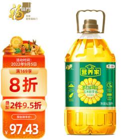 福临门 非转基因活粒鲜胚 玉米胚芽油 6.18L