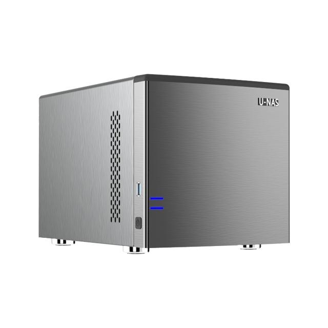 U-NAS 万由电子 万由 U-NAS HS-401P UNAS四盘位J4125 4GB NAS文件私有云