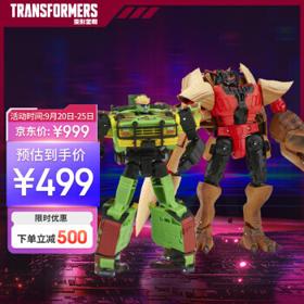 限地区：Hasbro 孩之宝 侏罗纪公园 变形金刚JP93和霸王龙