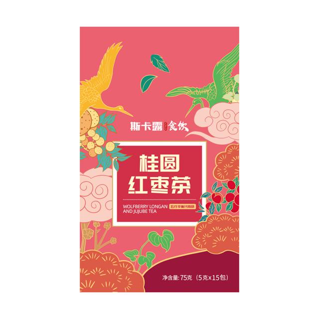 斯卡露 蜜桃白桃乌龙茶桂圆红枣茶包花茶组合红豆薏米茶袋泡水果茶小包