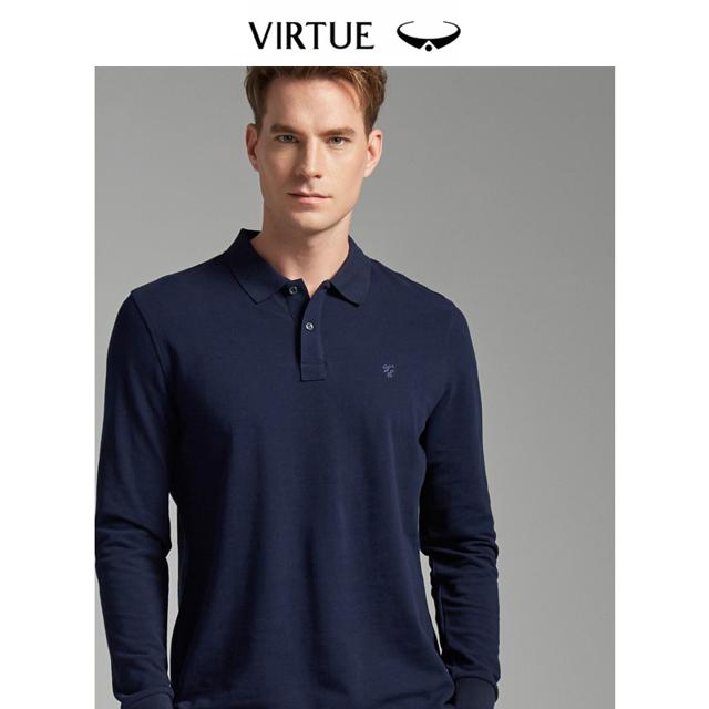 Virtue 富绅 男士长袖POLO衫 YTF40143-3