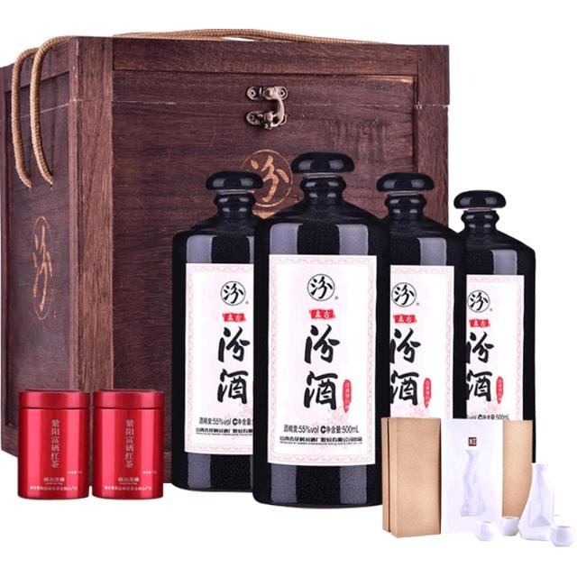 汾酒 盘古酒 2019年 42%vol 清香型白酒 500ml*4瓶 整箱装