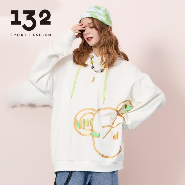 132潮牌纯棉情侣外套连帽卫衣