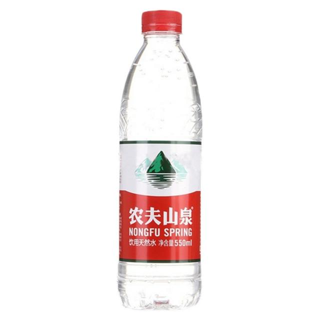 农夫山泉 饮用天然水550ml*12瓶塑膜装出游露营居家办公办公室常备