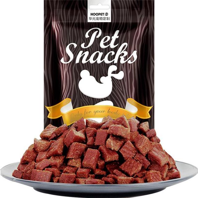 Hoopet 狗狗零食牛肉粒牛肉条泰迪金毛训练奖励补钙宠物大礼包幼犬磨牙棒