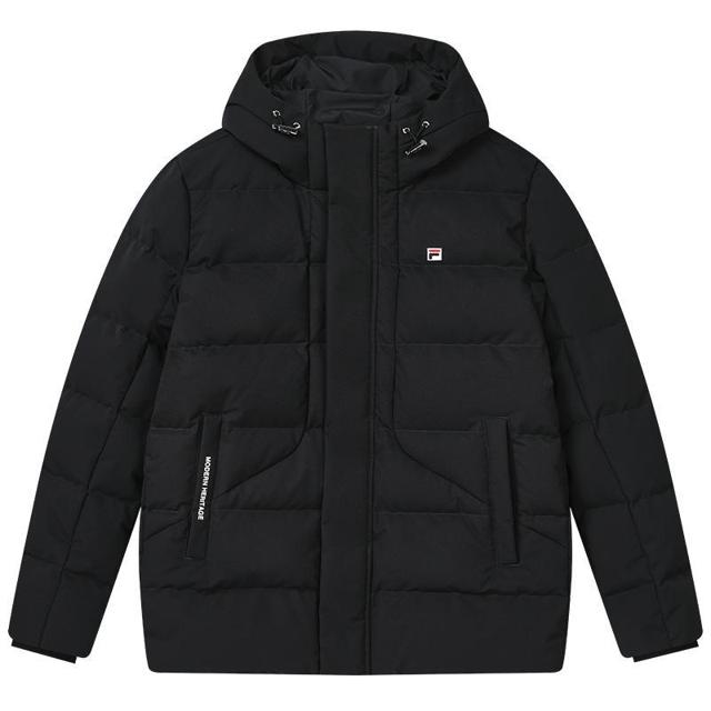 FILA 斐乐 官方男子羽绒服连帽2022冬季新款时尚商务休闲保暖外套