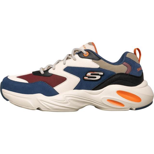 SKECHERS 斯凯奇 官方outlets 2023新款男厚底老爹鞋休闲低帮运动鞋